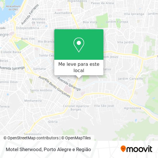 Motel Sherwood mapa