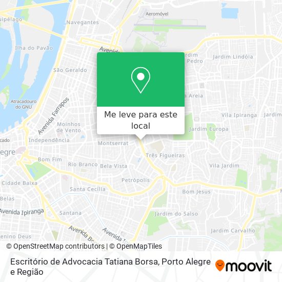 Escritório de Advocacia Tatiana Borsa mapa
