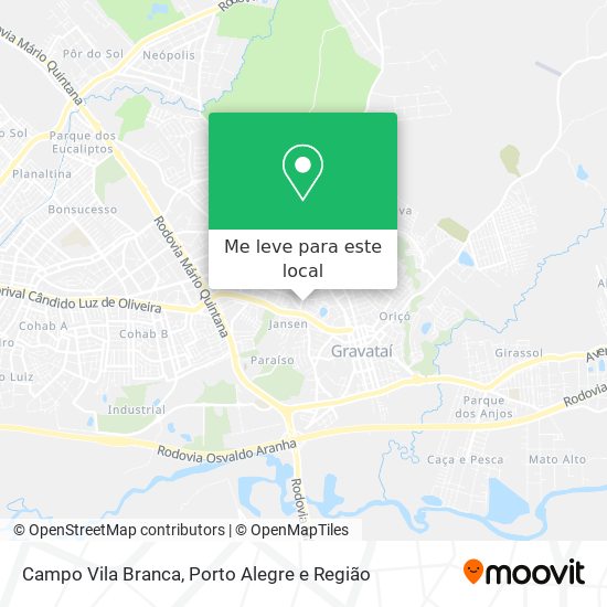 Campo Vila Branca mapa