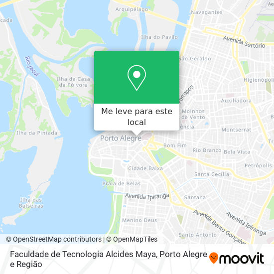 Faculdade de Tecnologia Alcides Maya mapa