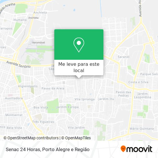 Senac 24 Horas mapa