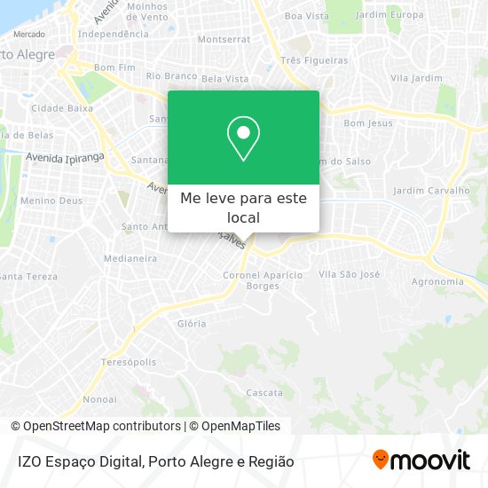 IZO Espaço Digital mapa