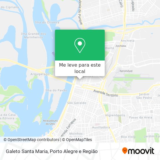 Galeto Santa Maria mapa