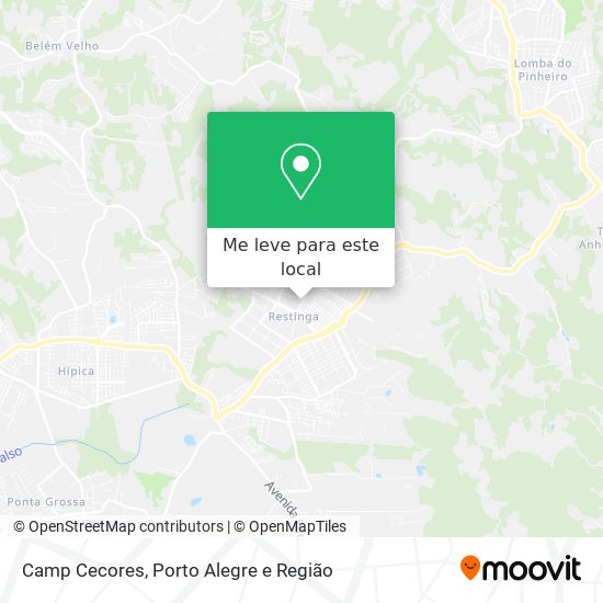 Camp Cecores mapa