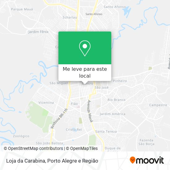 Loja da Carabina mapa