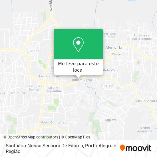 Santuário Nossa Senhora De Fátima mapa