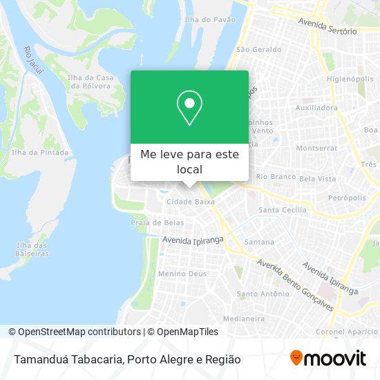 Tamanduá Tabacaria mapa