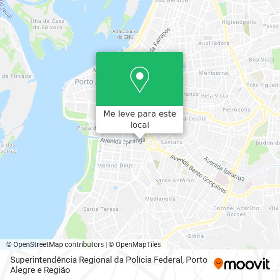 Superintendência Regional da Polícia Federal mapa