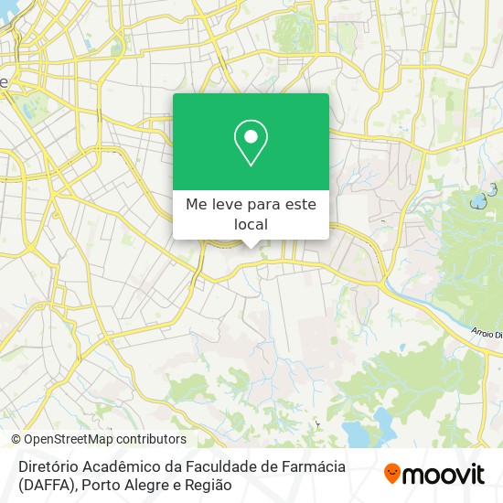 Diretório Acadêmico da Faculdade de Farmácia (DAFFA) mapa