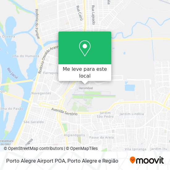 Porto Alegre Airport POA mapa