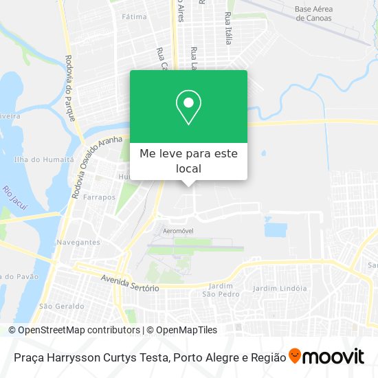 Praça Harrysson Curtys Testa mapa