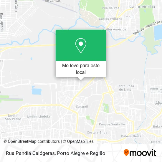 Rua Pandiá Calógeras mapa