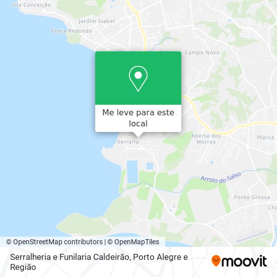 Serralheria e Funilaria Caldeirão mapa