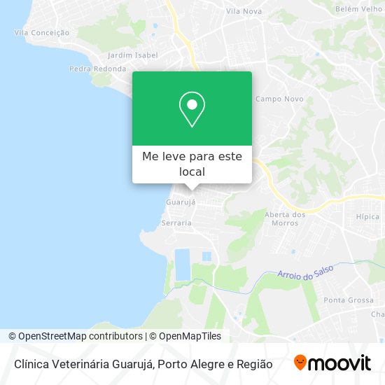 Clínica Veterinária Guarujá mapa