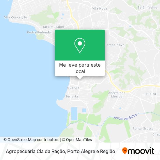 Agropecuária Cia da Ração mapa
