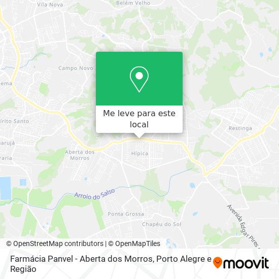 Farmácia Panvel - Aberta dos Morros mapa