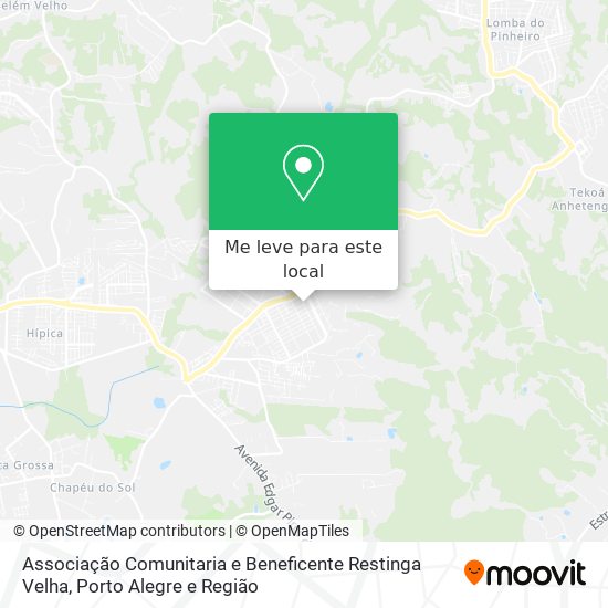 Associação Comunitaria e Beneficente Restinga Velha mapa