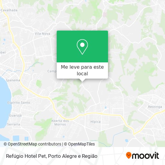 Refúgio Hotel Pet mapa