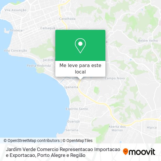 Jardim Verde Comercio Representacao Importacao e Exportacao mapa