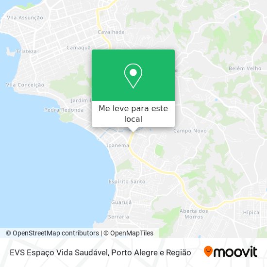 EVS Espaço Vida Saudável mapa