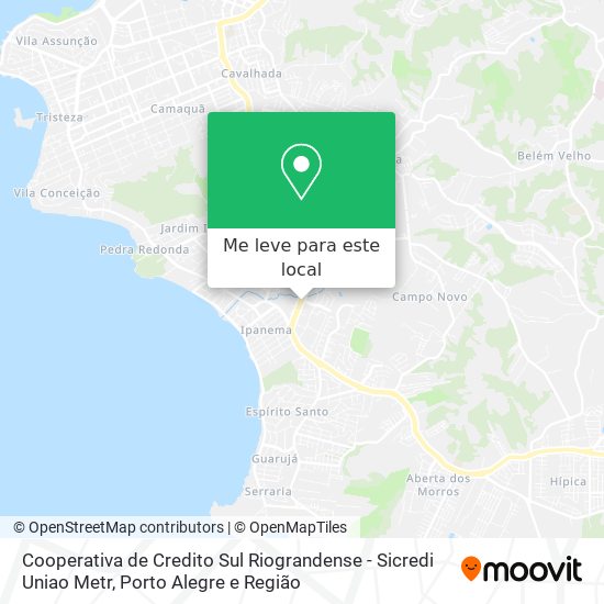 Cooperativa de Credito Sul Riograndense - Sicredi Uniao Metr mapa