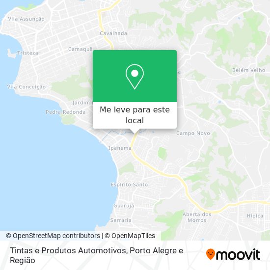 Tintas e Produtos Automotivos mapa