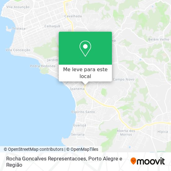 Rocha Goncalves Representacoes mapa