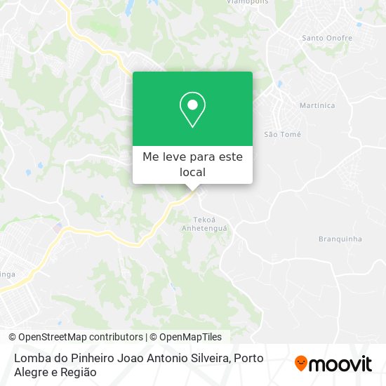 Lomba do Pinheiro Joao Antonio Silveira mapa