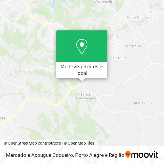 Mercado e Açougue Coqueiro mapa