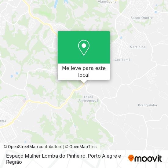 Espaço Mulher Lomba do Pinheiro mapa