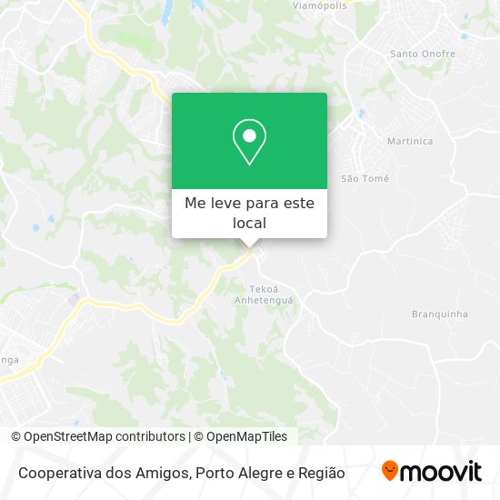 Cooperativa dos Amigos mapa