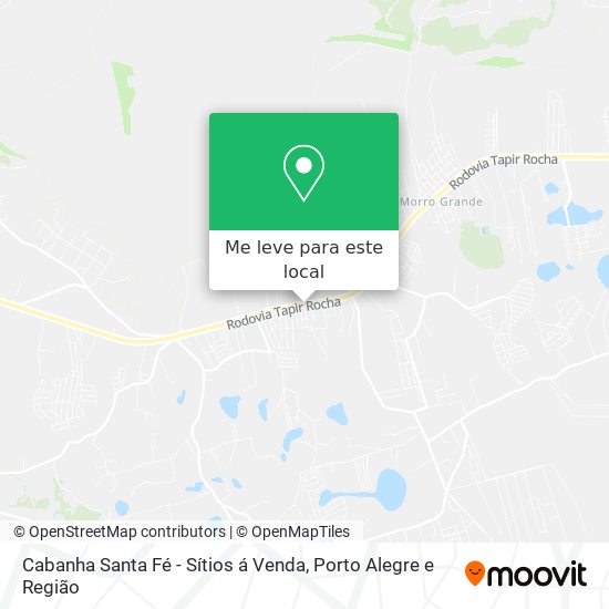 Cabanha Santa Fé - Sítios á Venda mapa