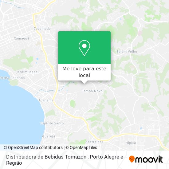 Distribuidora de Bebidas Tomazoni mapa