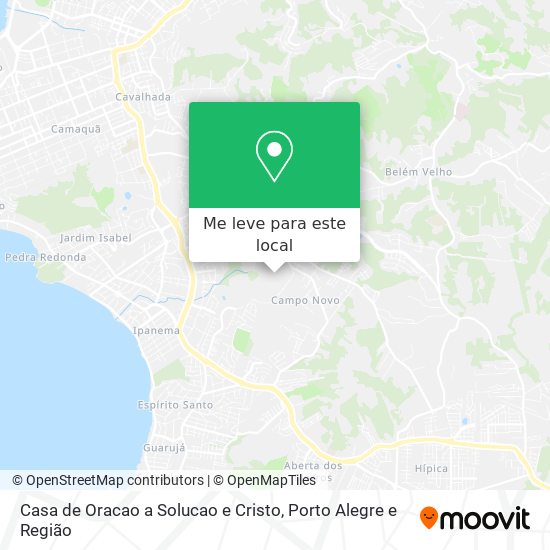 Casa de Oracao a Solucao e Cristo mapa