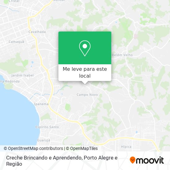 Creche Brincando e Aprendendo mapa