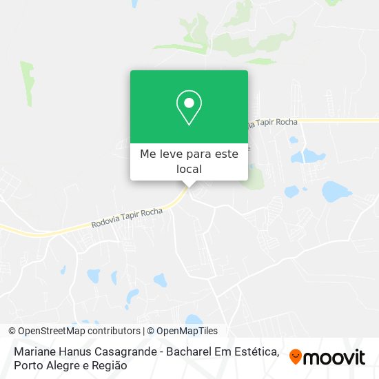 Mariane Hanus Casagrande - Bacharel Em Estética mapa