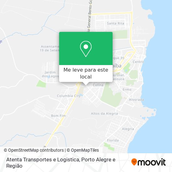 Atenta Transportes e Logistica mapa