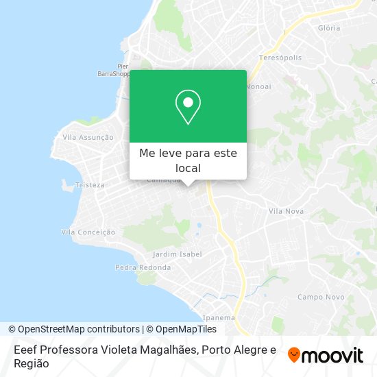 Eeef Professora Violeta Magalhães mapa