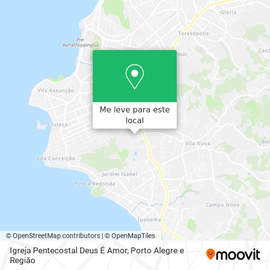 Igreja Pentecostal Deus É Amor mapa