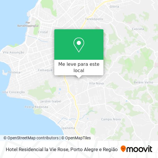 Hotel Residencial la Vie Rose mapa