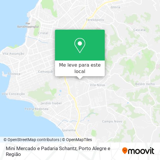 Mini Mercado e Padaria Schantz mapa