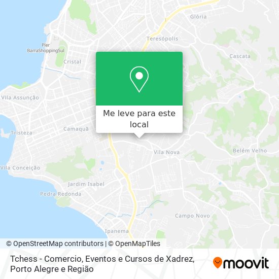 Tchess - Comercio, Eventos e Cursos de Xadrez mapa