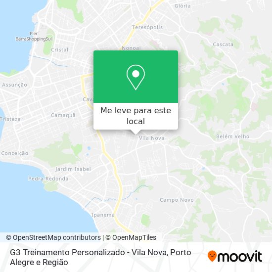 G3 Treinamento Personalizado - Vila Nova mapa