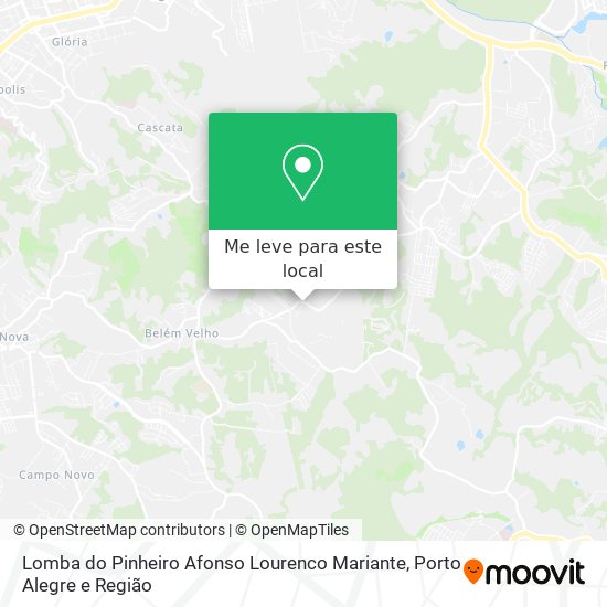 Lomba do Pinheiro Afonso Lourenco Mariante mapa