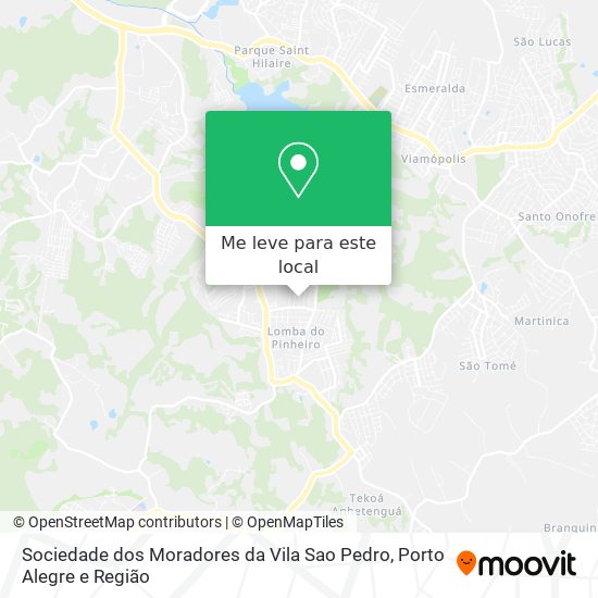 Sociedade dos Moradores da Vila Sao Pedro mapa