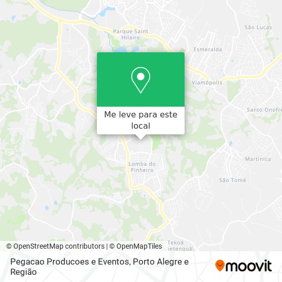 Pegacao Producoes e Eventos mapa