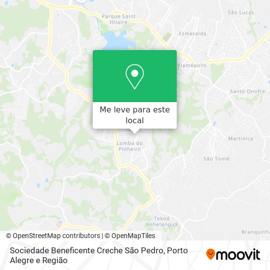 Sociedade Beneficente Creche São Pedro mapa