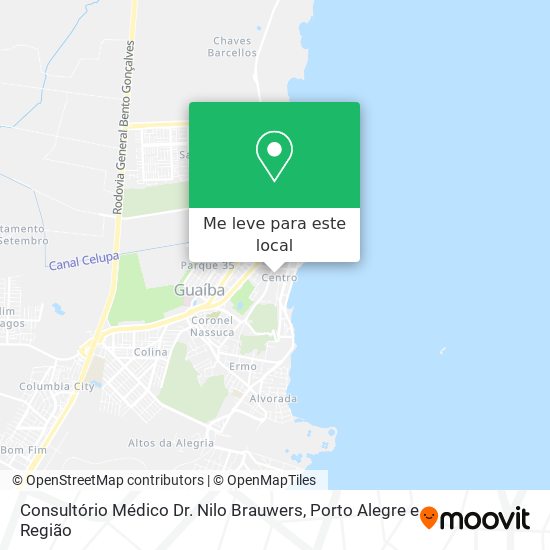 Consultório Médico Dr. Nilo Brauwers mapa