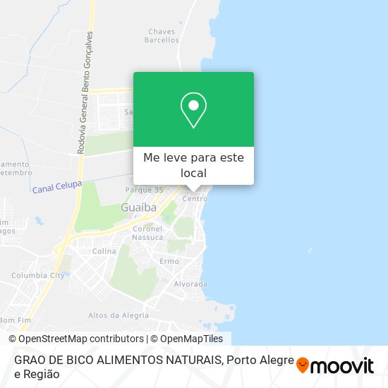 GRAO DE BICO ALIMENTOS NATURAIS mapa