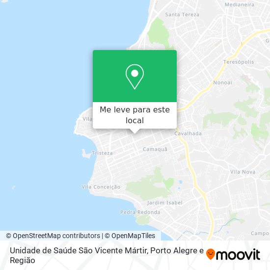 Unidade de Saúde São Vicente Mártir mapa